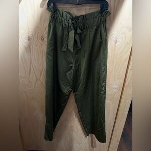 Milly Satin Paperbag Gathered Kori Pants